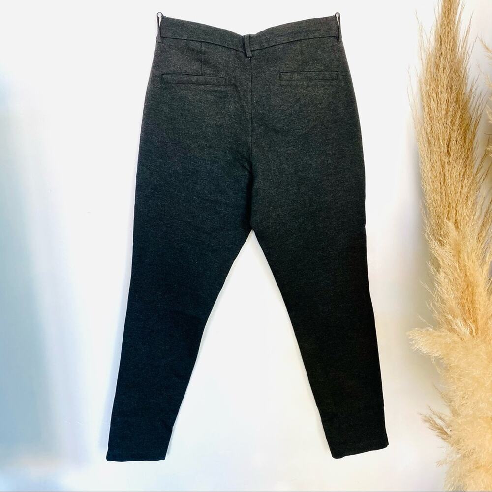 BANANA REPUBLIC Heather Grey Gray Cropped Crop Slim Skinny Trouser Work Pant 8 - Picture 3 of 7